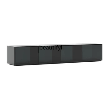 Акриловый черный полупрозрачный шкаф для телевизора Минималистичный журнальный столик в гостиной домашний напольный шкаф для телевизора