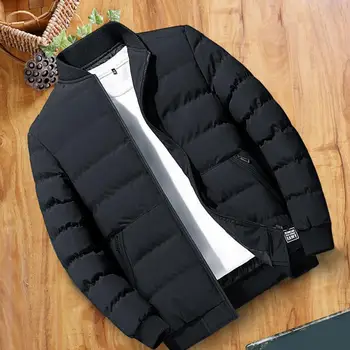 Куртка-бомбер, модное нижнее пальто в рубчик, зимняя мужская куртка, непромокаемое пальто с карманами, бейсбольная куртка для повседневной носки