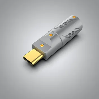 Разъем 1Pc Type C 3.1 для Viborg VT08 Type-C USB C Разъем Латунный штекер позолоченный DIY припой USB кабель адаптер